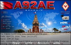 A92AE-SWL 20260429 1419 20M FT8