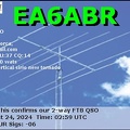 EA6ABR 20240824 0259 40M FT8