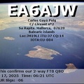 EA6AJW 20250317 0621 40M FT8