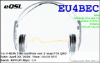 EU4BEC 20260422 1610 40M FT8