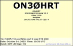 ON30HRT 20251016 1031 20M FT8