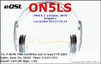 ON5LS 20230621 1457 15M FT8
