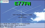 E77FN 20260412 2106 40M FT8