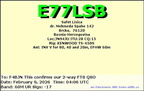 E77LSB 20260209 0406 60M FT8