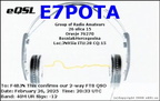 E7POTA 20250226 2033 40M FT8