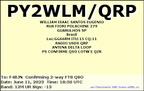 PY2WLM QRP 20230611 1850 12M FT8