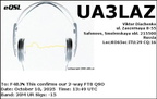 UA3LAZ 20251010 1349 20M FT8