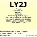 LY2J 20220603 1101 10M FT8