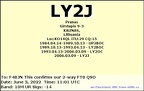 LY2J 20220603 1101 10M FT8
