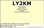 LY2KM 20240403 1431 15M FT8