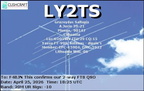 LY2TS 20260425 1825 20M FT8