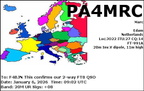 PA4MRC 20260106 0902 20M FT8