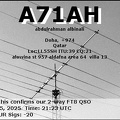 A71AH 20250525 2123 20M FT8