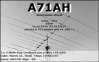 A71AH 20260321 1958 20M FT8 (151 visits) A71AH 20260321 1958 20M FT8