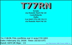 T77RN 20260222 2232 60M FT8 (20 visits) T77RN 20260222 2232 60M FT8
