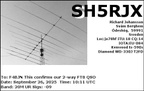 SH5RJX 20250926 1011 20M FT8