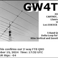 GW4TSG 20241119 1732 80M FT8