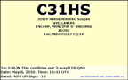 C31HS 20260508 1641 40M FT8