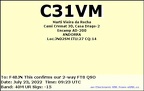 C31VM 20220723 0923 40M FT8