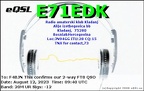 E71EDK 20230812 0940 20M FT8