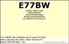 E77BW 20230128 0909 20M FT8