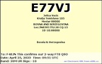 E77VJ 20230425 0951 20M FT8