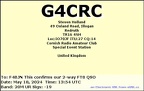 G4CRC 20240518 1354 20M FT8