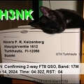OH3NK 20240714 0432 17M FT8
