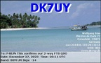 DK7UY 20231227 2014 80M FT8