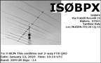 IS0BPX 20250112 1019 20M FT8