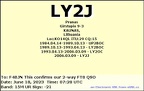 LY2J 20230618 0728 15M FT8