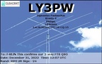 LY3PW 20221231 1207 20M FT8