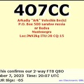 4O7CC 20231207 2007 60M FT8