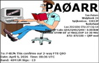 PA0ARR 20260409 0836 40M FT8