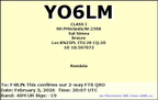 YO6LM 20260203 2007 40M FT8