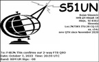 S51UN 20231007 2059 80M FT8