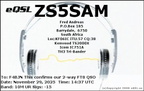 ZS5SAM 20251129 1437 10M FT8
