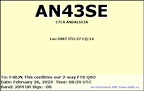 AN43SE 20230226 0839 20M FT8