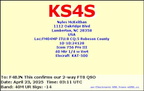 KS4S 20250423 0311 40M FT8 (42 visits) KS4S 20250423 0311 40M FT8
