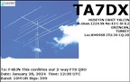 TA7DX 20240128 1230 10M FT8