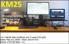 KM2S 20250513 2337 17M FT8